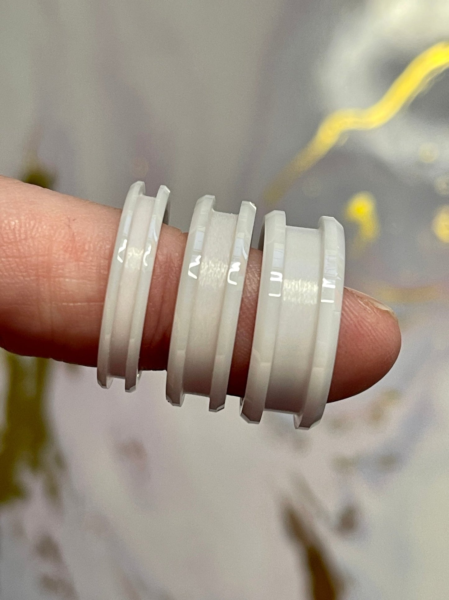 Ceramic Ring Base - White - Today Tomorrow & Always|DNA Keepsakes|Breastmilk - Hair - Ashes - Embryos| Laser Keepsakes