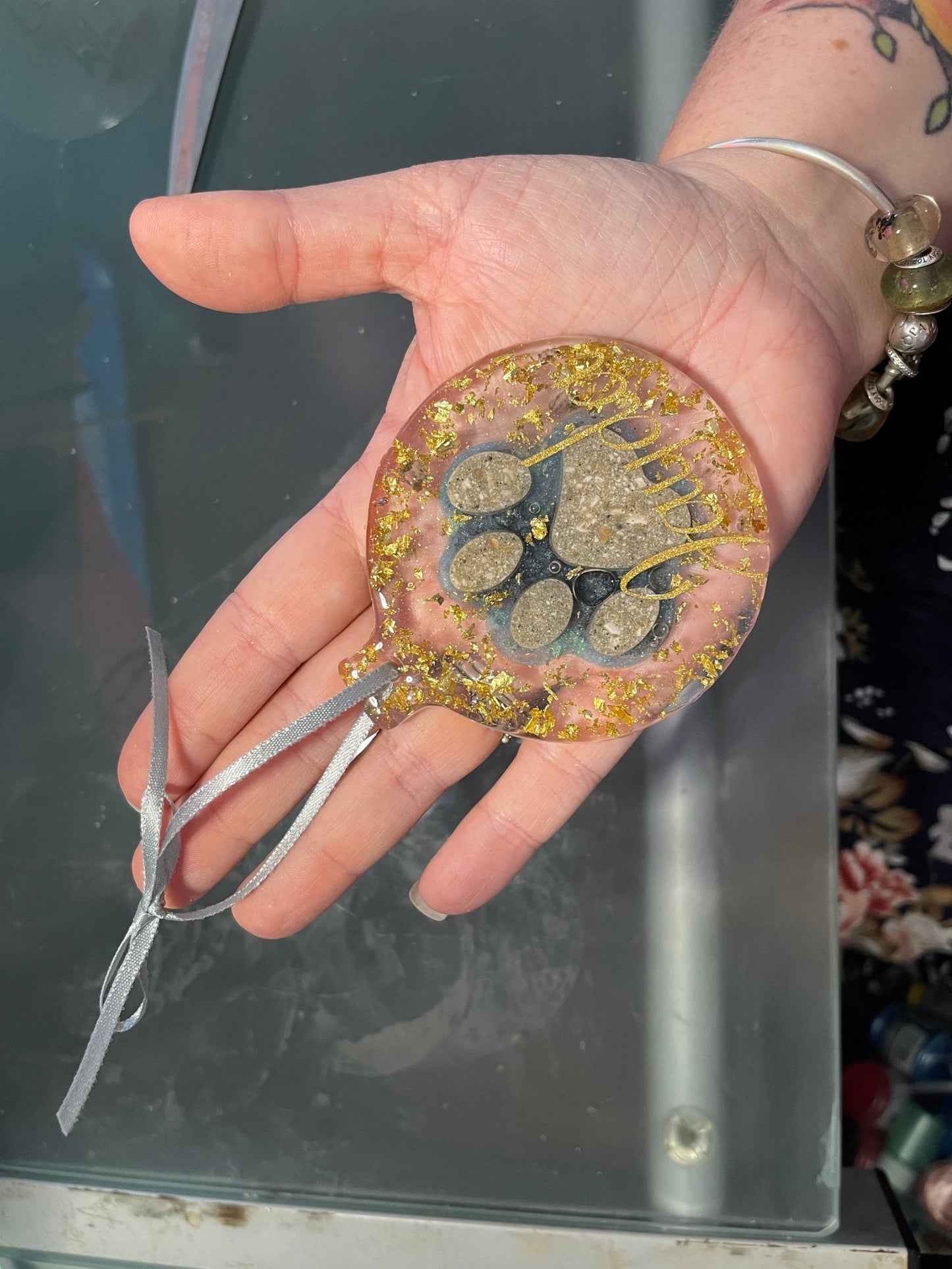 Christmas Bauble flat - Today Tomorrow & Always|DNA Keepsakes|Breastmilk - Hair - Ashes - Embryos| Laser Keepsakes