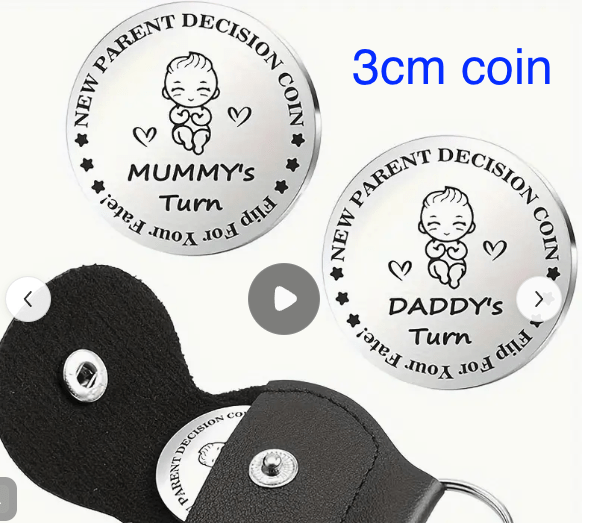 Decision Coin - Mummy or Daddy - Today Tomorrow & Always|DNA Keepsakes|Breastmilk - Hair - Ashes - Embryos| Laser Keepsakes