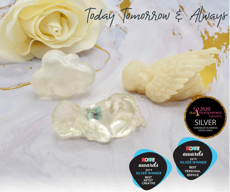 Sleeping Baby Keepsake - Today Tomorrow & Always|DNA Keepsakes|Breastmilk - Hair - Ashes - Embryos| Laser Keepsakes