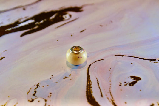 Smooth European Bead - Today Tomorrow & Always|DNA Keepsakes|Breastmilk - Hair - Ashes - Embryos| Laser Keepsakes