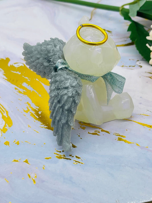 Angel Bear - Today Tomorrow & Always|DNA Keepsakes|Breastmilk - Hair - Ashes - Embryos| Laser Keepsakes