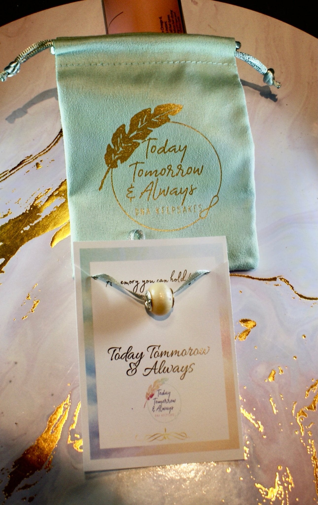 Beads and Charms - Today Tomorrow & Always|DNA Keepsakes|Breastmilk - Hair - Ashes - Embryos| Laser Keepsakes