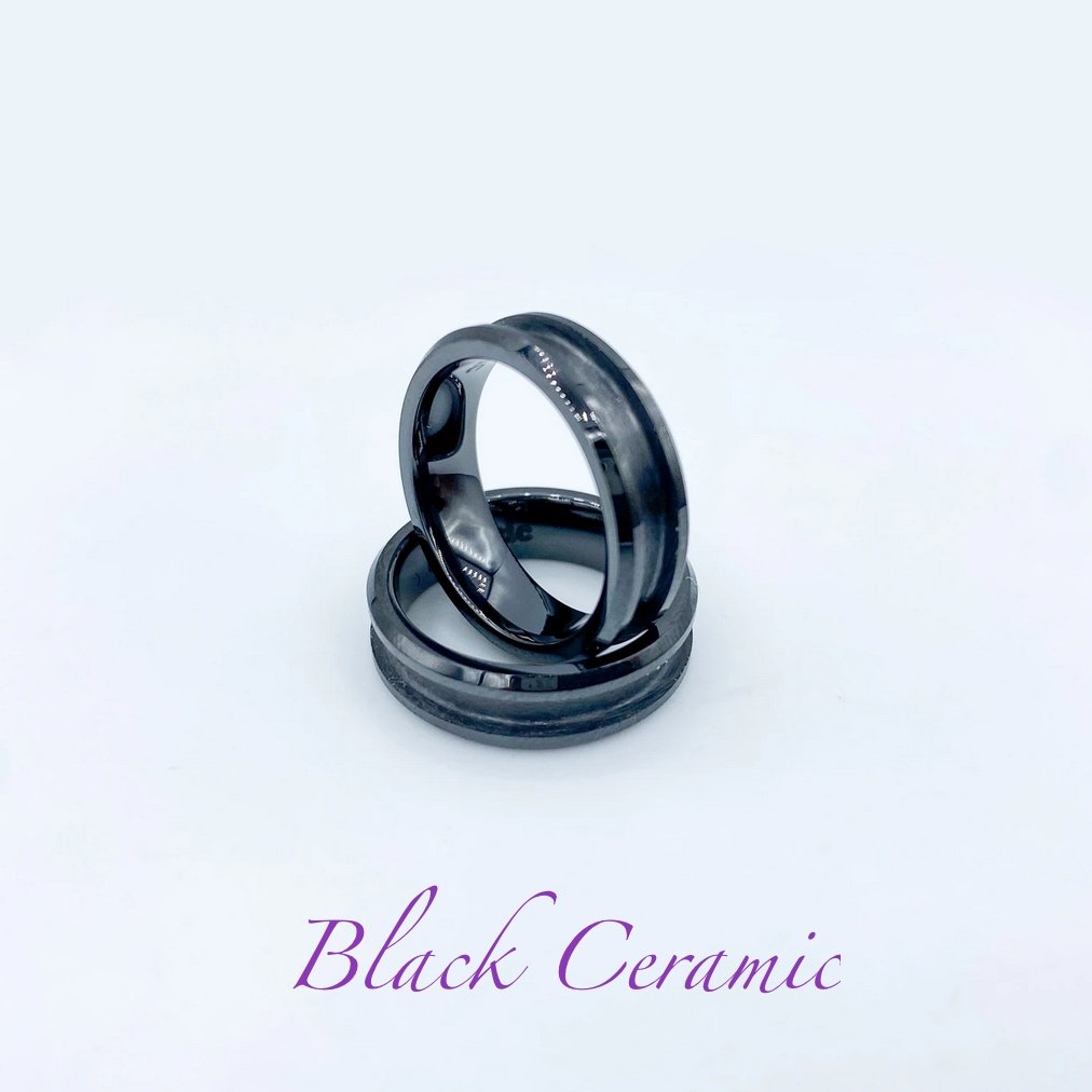 Ceramic Ring Base - Black - Today Tomorrow & Always|DNA Keepsakes|Breastmilk - Hair - Ashes - Embryos| Laser Keepsakes