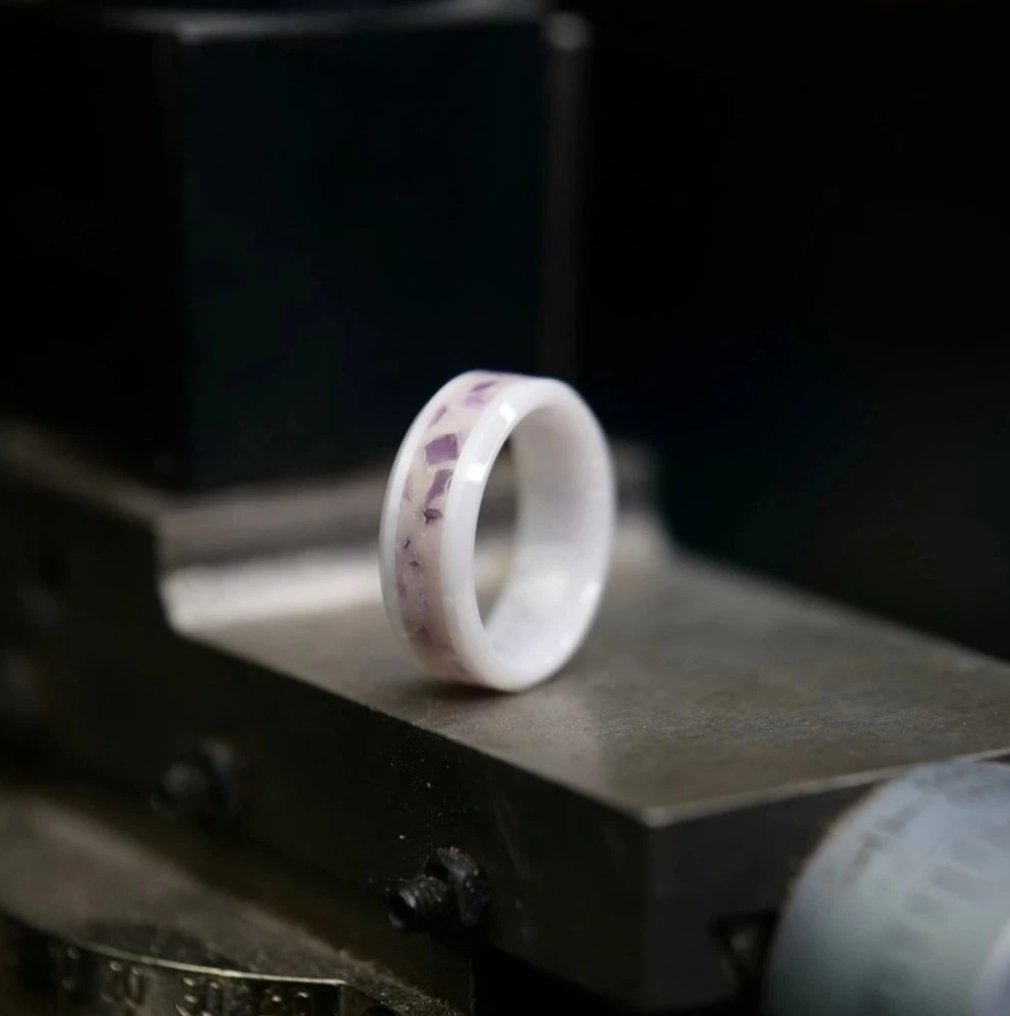 Ceramic Ring Base - White - Today Tomorrow & Always|DNA Keepsakes|Breastmilk - Hair - Ashes - Embryos| Laser Keepsakes