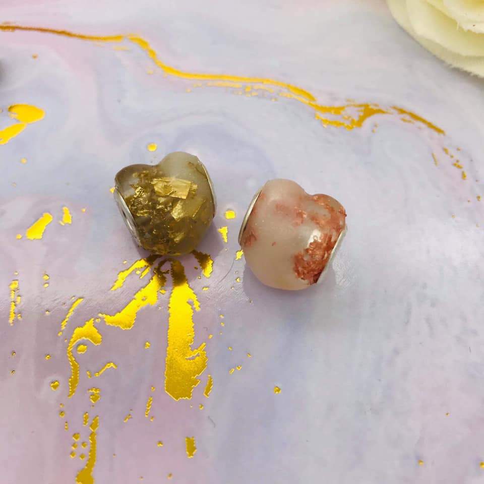 Heart bead - Today Tomorrow & Always|DNA Keepsakes|Breastmilk - Hair - Ashes - Embryos| Laser Keepsakes