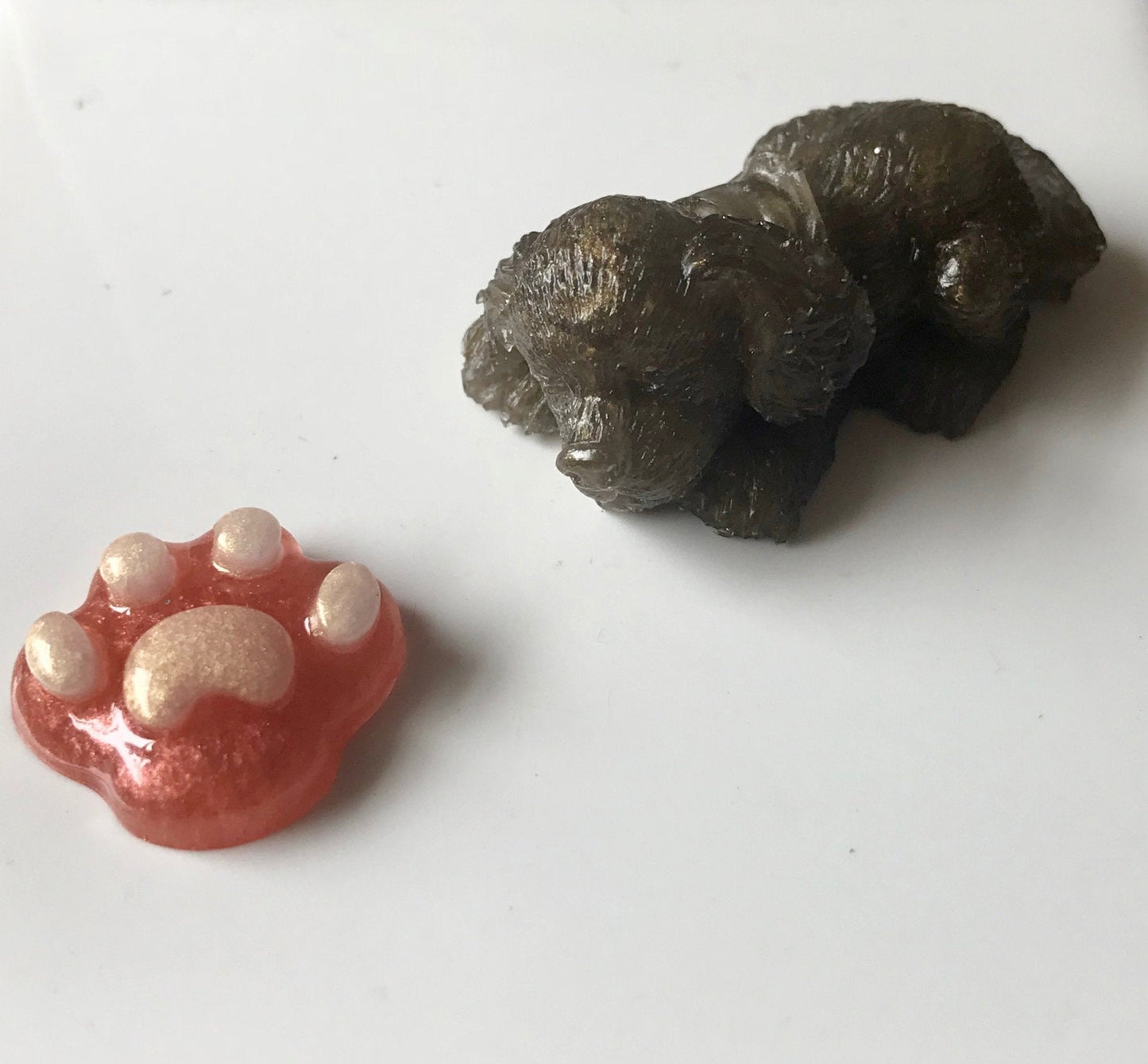 Pet & Paw keepsake set – personalised pet memorial tribute with ashes or fur inclusions