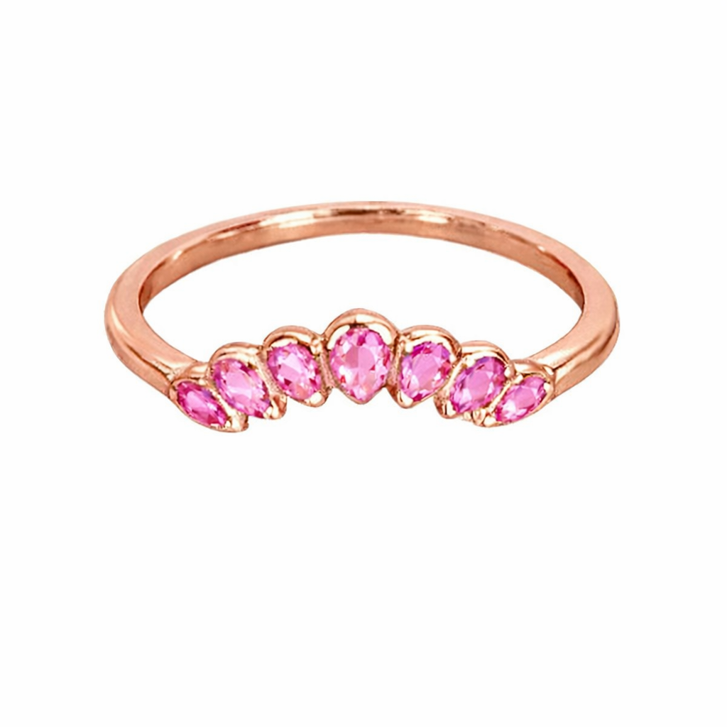 Lilly ann ring, Rose gold ring with pink gemstones, breastmilk ring, ash ring, embryo, breastmilk jewellery, breastmilk jewelry