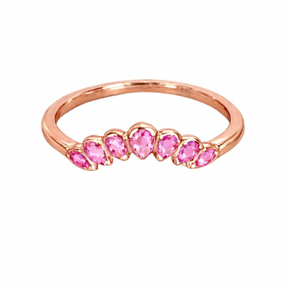 Lilly ann ring, Rose gold ring with pink gemstones, breastmilk ring, ash ring, embryo, breastmilk jewellery, breastmilk jewelry