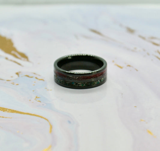 Ceramic Ring Base - Black - Today Tomorrow & Always|DNA Keepsakes|Breastmilk - Hair - Ashes - Embryos| Laser Keepsakes
