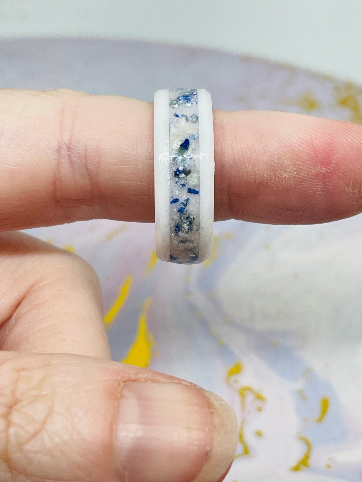 Ceramic Ring Base - White - Today Tomorrow & Always|DNA Keepsakes|Breastmilk - Hair - Ashes - Embryos| Laser Keepsakes