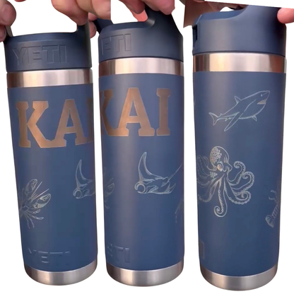 Personalised Engraved Drink Bottle – Custom Name, Date or Message