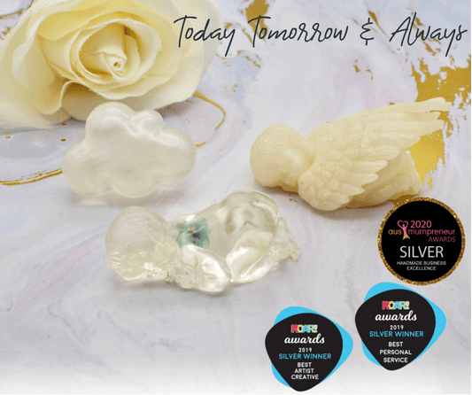 Sleeping Baby Keepsake - Today Tomorrow & Always|DNA Keepsakes|Breastmilk - Hair - Ashes - Embryos| Laser Keepsakes