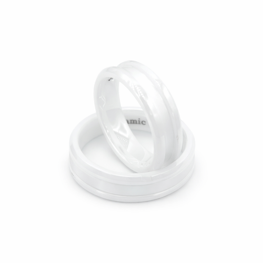 Ceramic Ring Base - White
