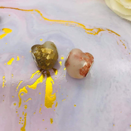 Heart bead - Today Tomorrow & Always|DNA Keepsakes|Breastmilk - Hair - Ashes - Embryos| Laser Keepsakes