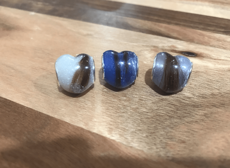Heart bead - Today Tomorrow & Always|DNA Keepsakes|Breastmilk - Hair - Ashes - Embryos| Laser Keepsakes