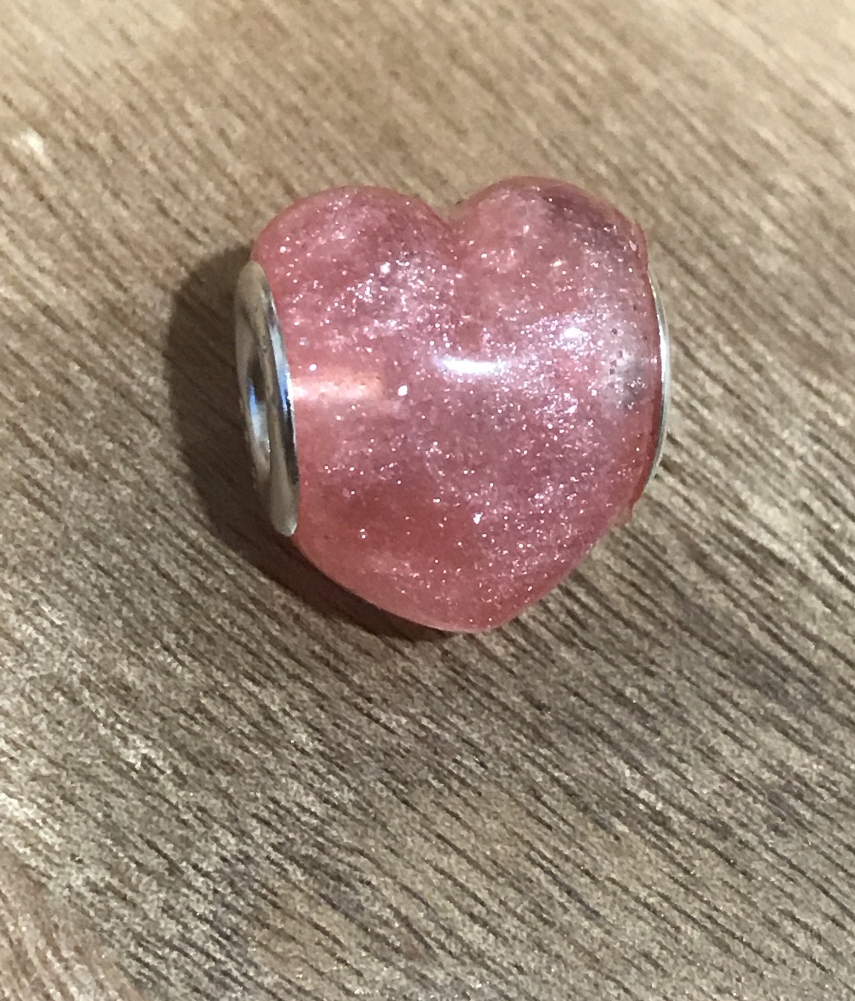 Heart bead - Today Tomorrow & Always|DNA Keepsakes|Breastmilk - Hair - Ashes - Embryos| Laser Keepsakes