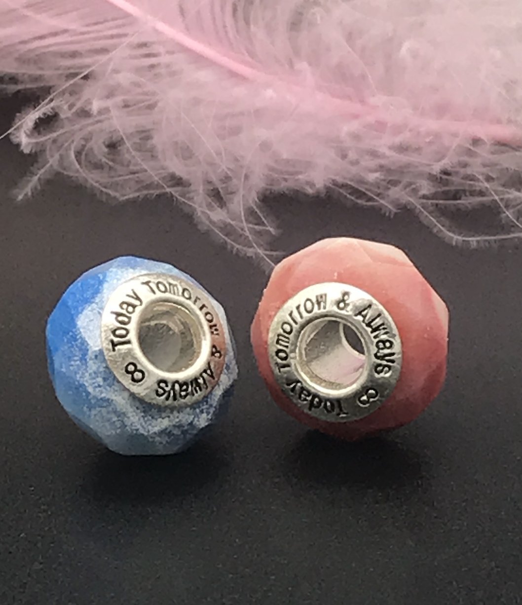 Honeycomb European Bead - Today Tomorrow & Always|DNA Keepsakes|Breastmilk - Hair - Ashes - Embryos| Laser Keepsakes