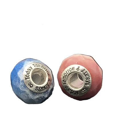 Honeycomb European Bead - Today Tomorrow & Always|DNA Keepsakes|Breastmilk - Hair - Ashes - Embryos| Laser Keepsakes