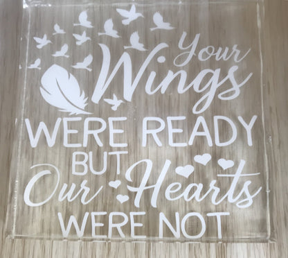 Keepsake Plaque - Today Tomorrow & Always|DNA Keepsakes|Breastmilk - Hair - Ashes - Embryos| Laser Keepsakes