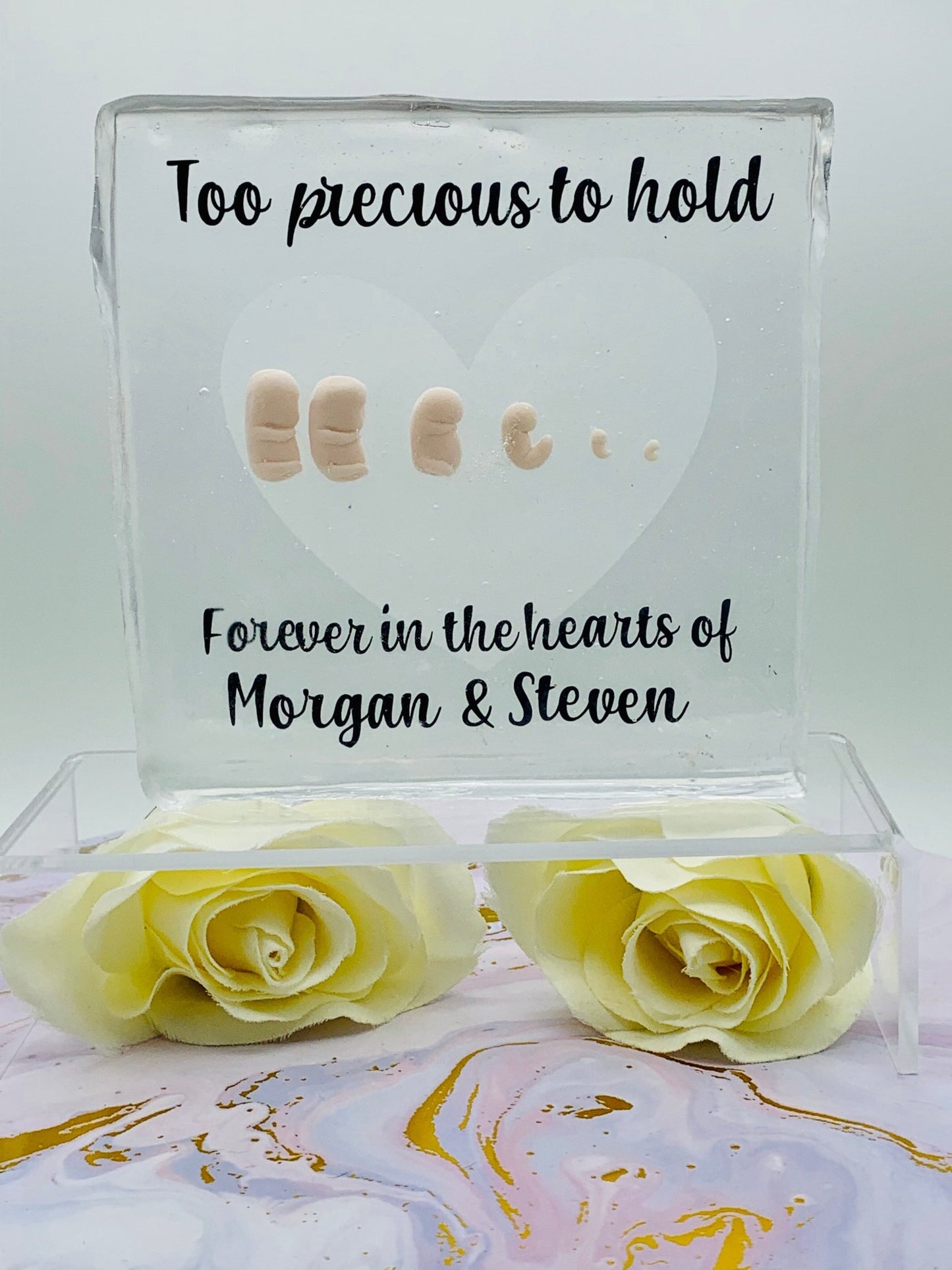 Keepsake Plaque - Today Tomorrow & Always|DNA Keepsakes|Breastmilk - Hair - Ashes - Embryos| Laser Keepsakes