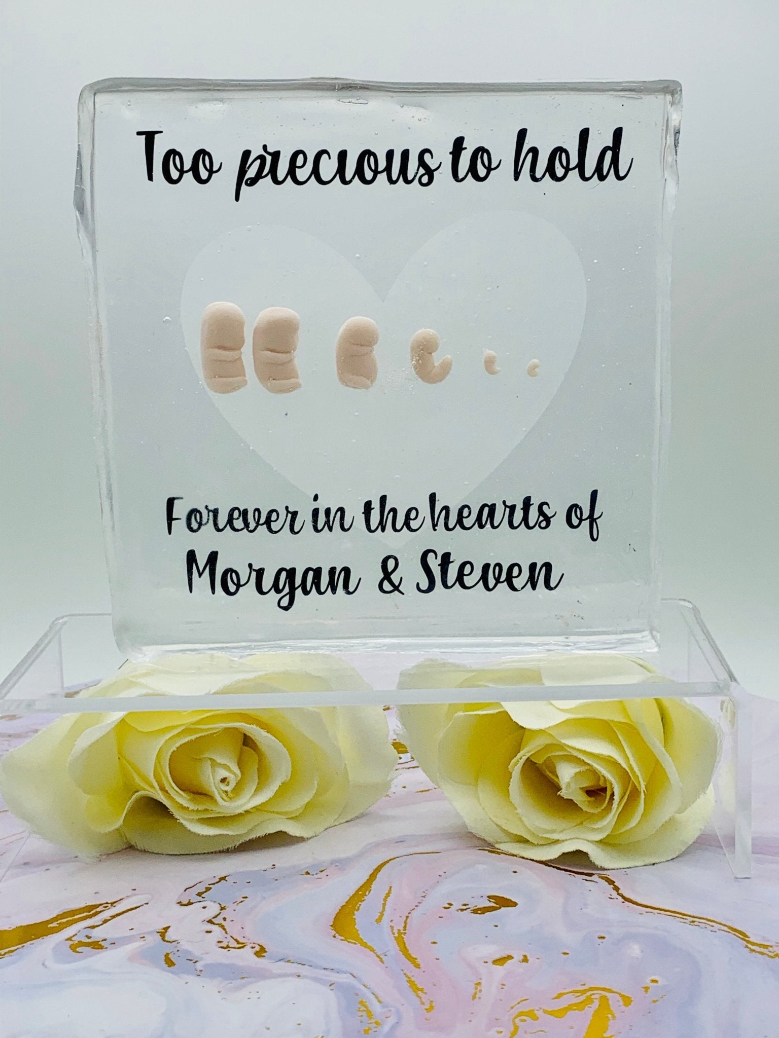 Keepsake Plaque - Today Tomorrow & Always|DNA Keepsakes|Breastmilk - Hair - Ashes - Embryos| Laser Keepsakes