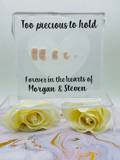 Keepsake Plaque - Today Tomorrow & Always|DNA Keepsakes|Breastmilk - Hair - Ashes - Embryos| Laser Keepsakes