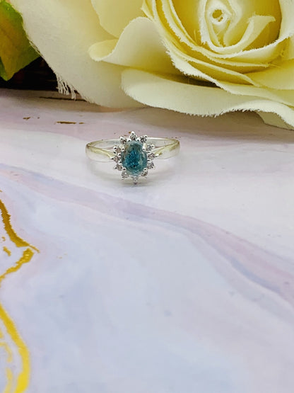 Loveburst Ring - Today Tomorrow & Always|DNA Keepsakes|Breastmilk - Hair - Ashes - Embryos| Laser Keepsakes