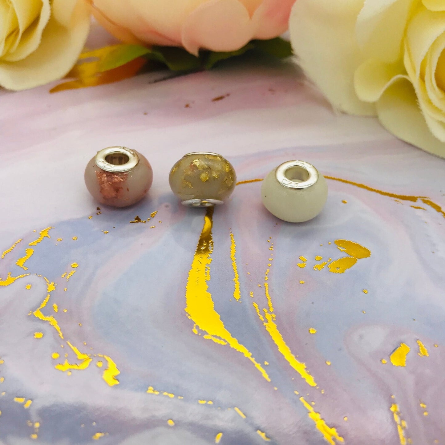 Smooth European Bead - Today Tomorrow & Always|DNA Keepsakes|Breastmilk - Hair - Ashes - Embryos| Laser Keepsakes