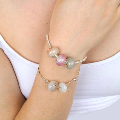 Smooth European Bead - Today Tomorrow & Always|DNA Keepsakes|Breastmilk - Hair - Ashes - Embryos| Laser Keepsakes